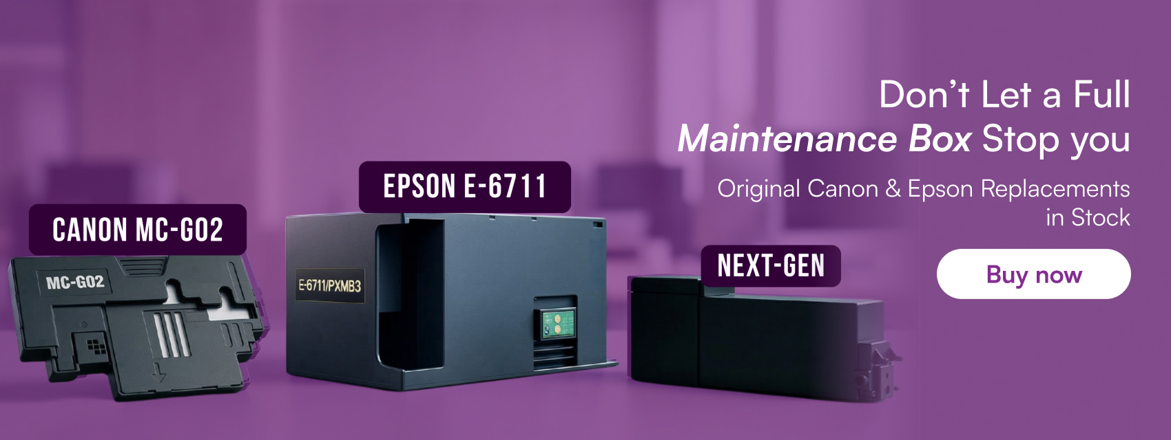 Royal Ribbons — Don't let a full Maintenance Box stop you. Shop genuine replacement maintenance boxes.